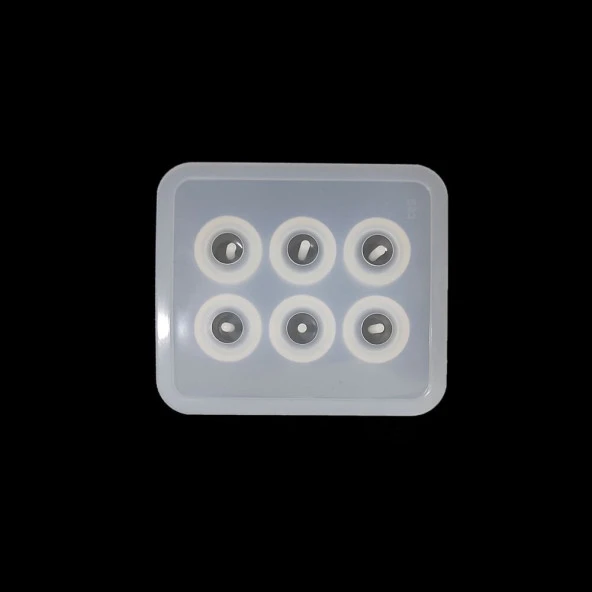 16 mm Yassı Boncuk - Epoksi Silikon Kalıp -Kod:169 - Resim 3