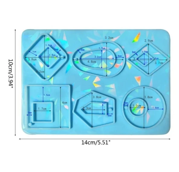 14cm x 10cm Hologramlı Anahtarlık Kalıbı - Kod: - Resim 2