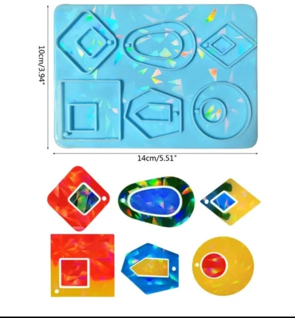 14cm x 10cm Hologramlı Anahtarlık Kalıbı - Kod: - Resim 3