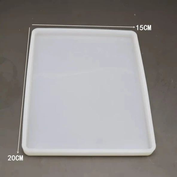 Tepsi  Silikon Reçine ve Beton Kalıp - Dikdörtgen - Kod: 207SN - Resim 3