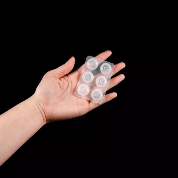 16 mm Yarim Boncuk Tırtıklı Reçine Epoksi Kalıp -Kod:369 - Resim 3