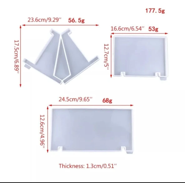 Silikon Raf Kalıbı - Hobi Silikon Kalıbı - Kod:454 - Resim 5