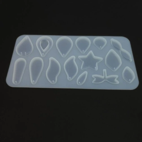 Çoklu  Kolye Küpe Silikon Reçine Epoksi Kalıp -Kod:277 - 3