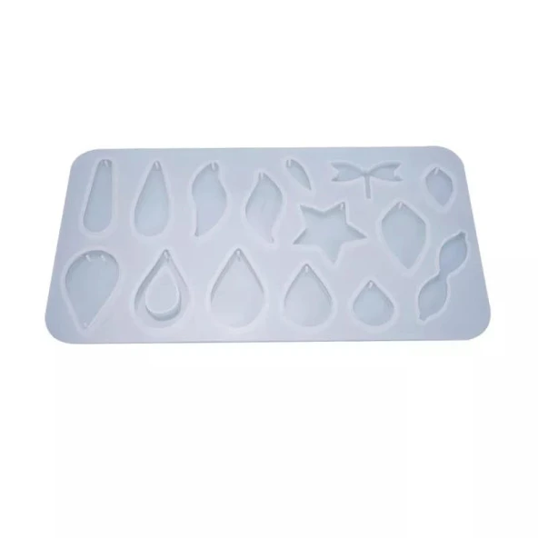 Çoklu  Kolye Küpe Silikon Reçine Epoksi Kalıp -Kod:277 - 5