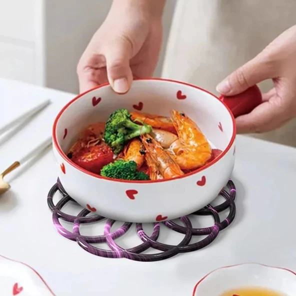 Bardak Altı Reçine Epoksi Kalıp - Nihale - İç İçe Halkalar - 1004 - 5