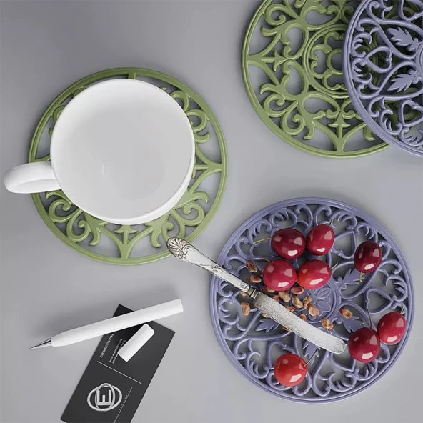 Bardak Altı Reçine Epoksi Kalıp - Nihale - İç İçe Halkalar - 1004 - 7