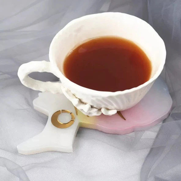 Kadın Silüeti Bardak Altı Reçine Epoksi ve Beton Kalıbı -Kod:240 - 5