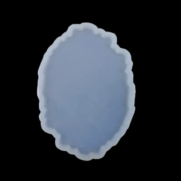Bardak Altı Reçine Epoksi Kalıp - Oval Dalgalı - B16 - 5