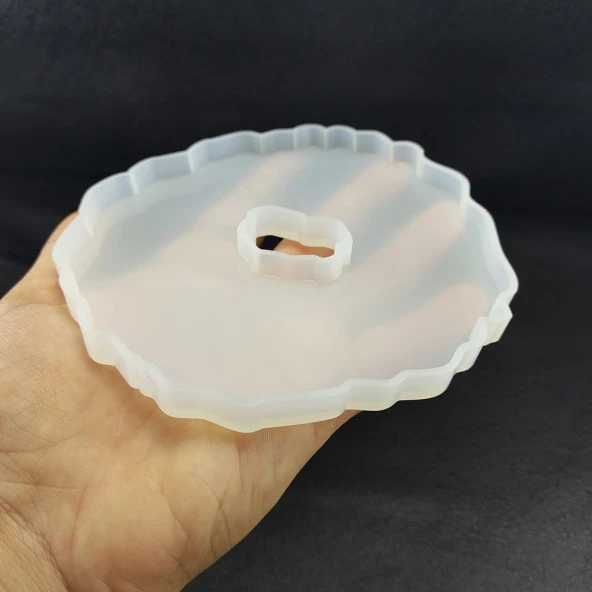 Kenar Dalgalı bardak altlığı Reçine Epoksi Kalıp -Kod:252 - Resim 4