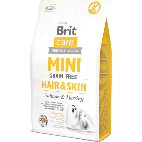 Brit Care Tahılsız Mini Hair Skin Somonlu Köpek Maması 2 kg