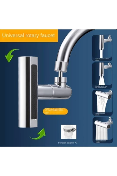 Akıllı Musluk 4fonksiyonlu Ayarlanabilir Mutfak Armatür Lüx Musluk Başlığı Çeşme Lavabo - 6