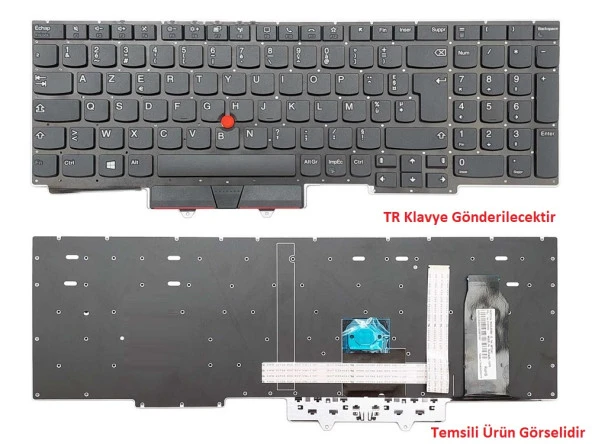 Lenovo ThinkPad E15 Gen3 Notebook Klavyesi - Siyah - TR