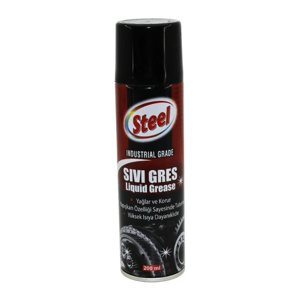 STEEL ST-1304 SIVI GRES SPREY 200ML YAĞLAR - KORUR - ISIYA DAYANIKLI