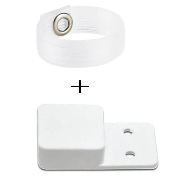 Sineklik Kulp Seti Şeffaf Tutma Halkası Kaldırma Çekme Kulbu Takoz Seti -10 Takım - 2