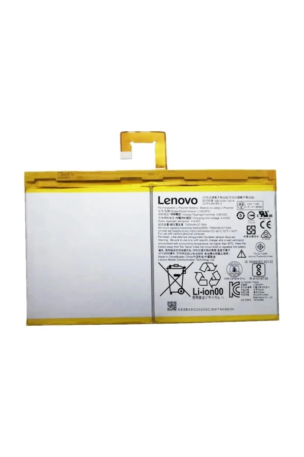 Lenovo Tab4 10 Plus Uyumlu TB-X704F X704L Pil Batarya L16D2P31 7000mAh