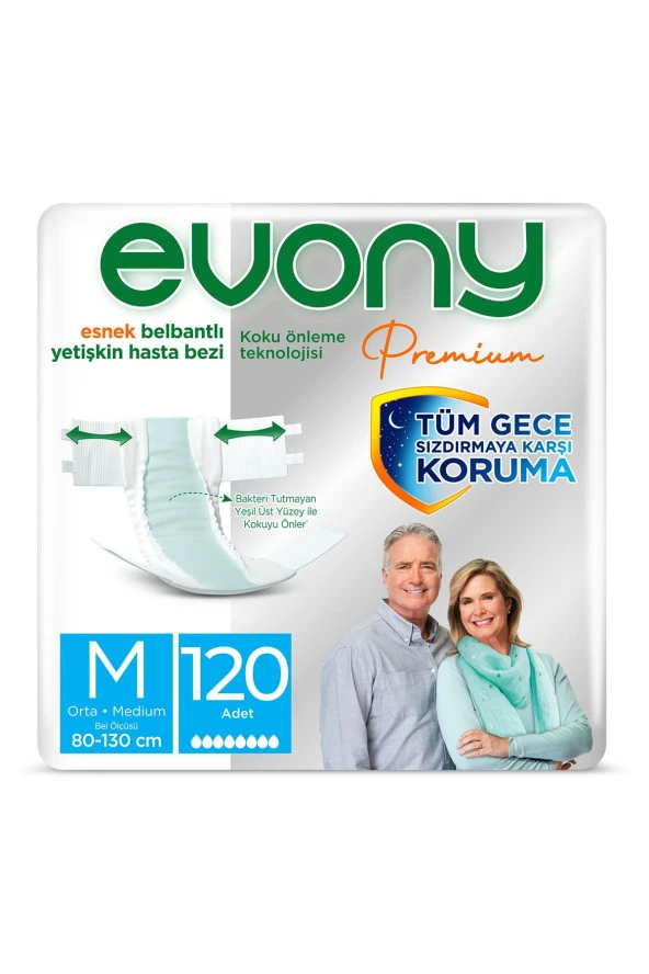 Premium Yetişkin Bezi Medium 120 Adet