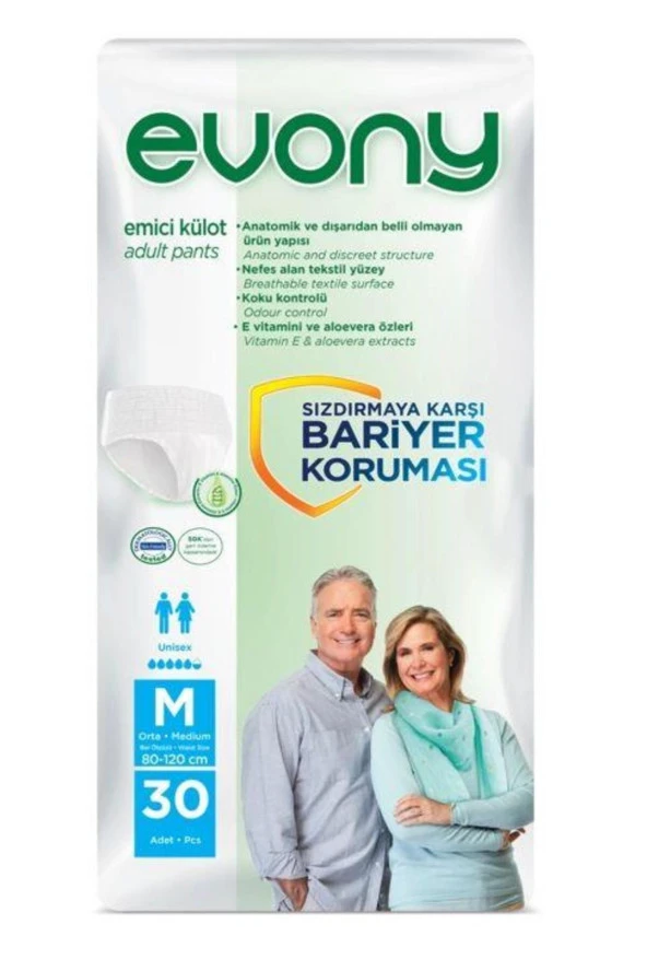 Emici Külot 30'lu Medium Unisex
