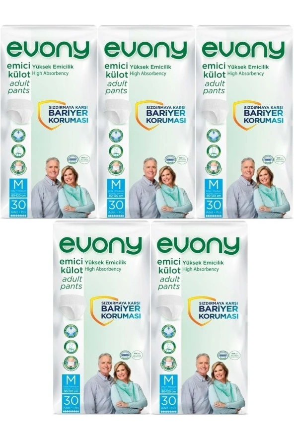 Hasta Bezi Yetişkin Emici Külot M-orta Boy 150 Adet (5pk*30)