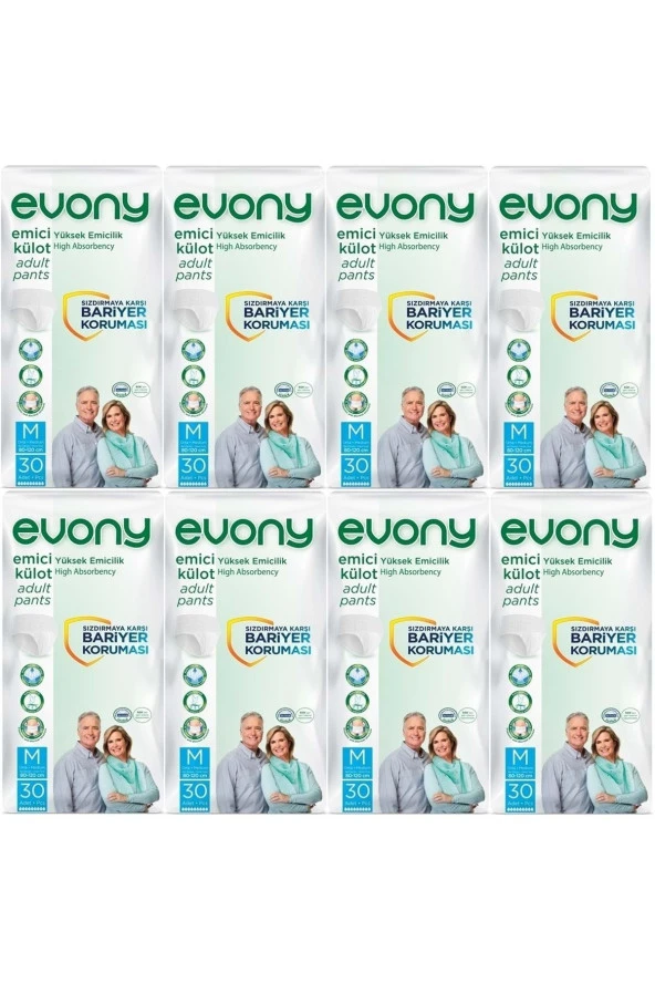 Hasta Bezi Yetişkin Emici Külot M-orta Boy 240 Adet (8pkx30)
