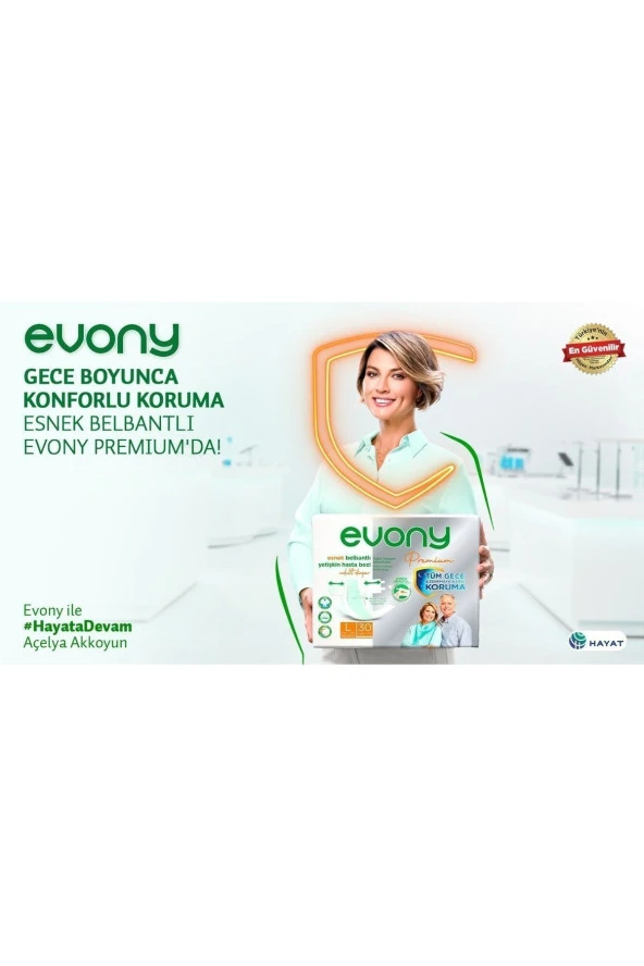 Esnek Premium Belbantlı Large  (120 ADET) Hasta Bezi 4 PAKET