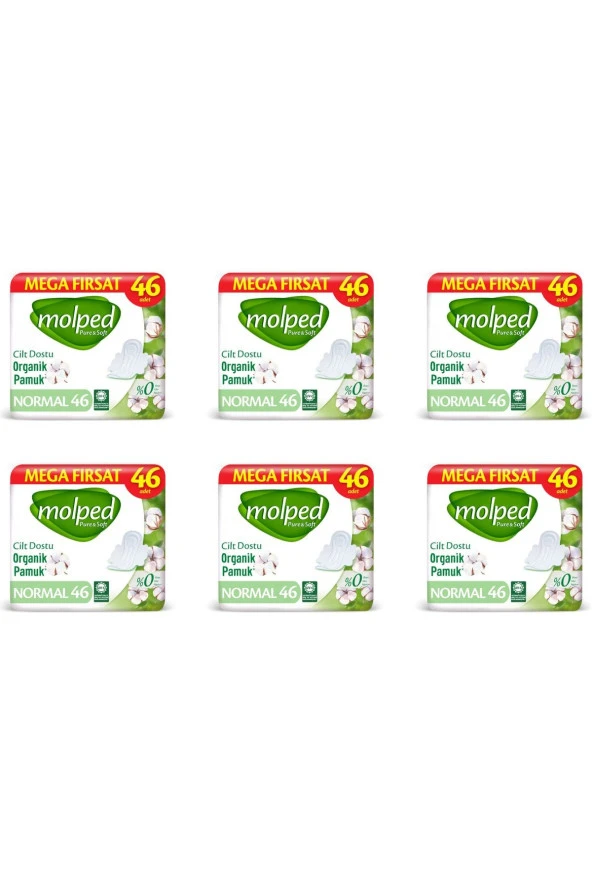 Pure&soft Hijyenik Ped Normal Süper Mega Paket 276 Adet