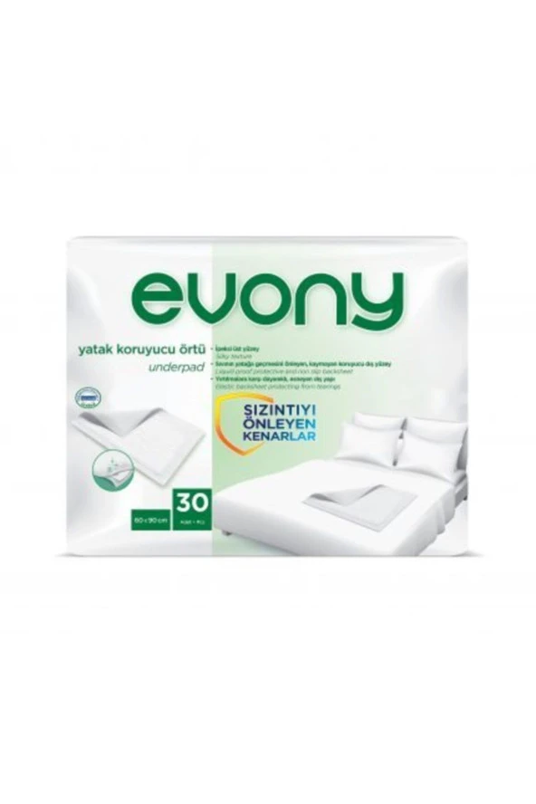 EVONY Yatak Koruyucu 60cmx90cm 30 lu Paket