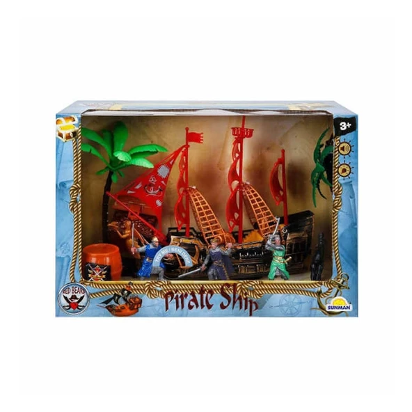 1002010 Sesli ve Işıklı Korsan Gemisi Oyun Seti -Sunman ürün görseli 1
