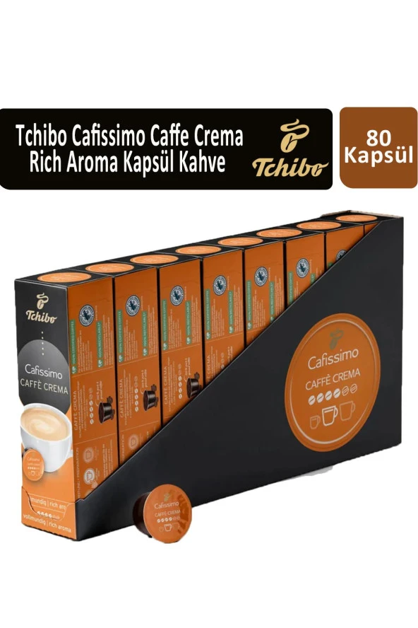 Tchibo Cafissimo Caffe Crema Rich Aroma Kapsül Kahve x 4 Adet