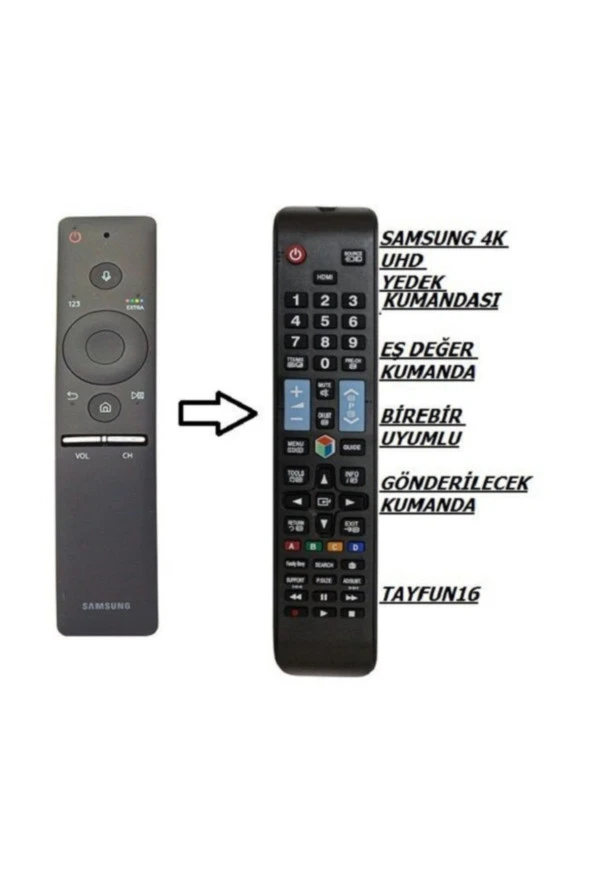 Samsung 55NU7470 Akıllı Mauseli Kumanda - Yedek Kumandas ürün görseli