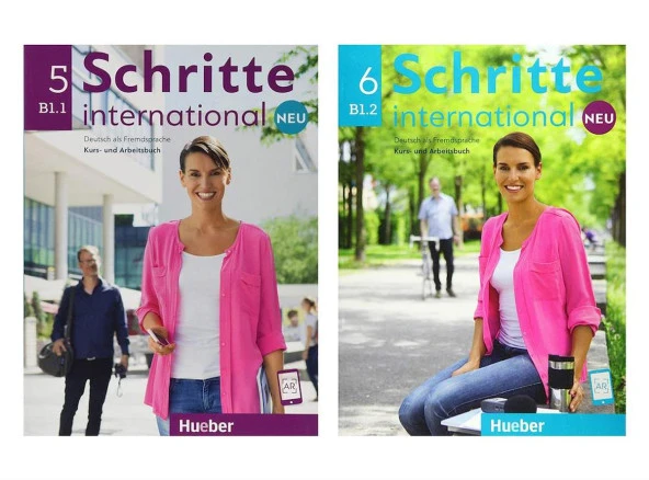 Schritte International Neu 5 ( B1.1 ) + Schritte International Neu 6 ( B1.2 ) Kurs Und Arbeitsbuch + Ar Teknolojisi Ile Kolay Öğrenme