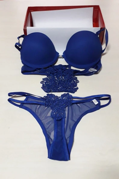 Perwella Tk5001 Sırtı Brodeli Boş Kap Külot Takım - 2