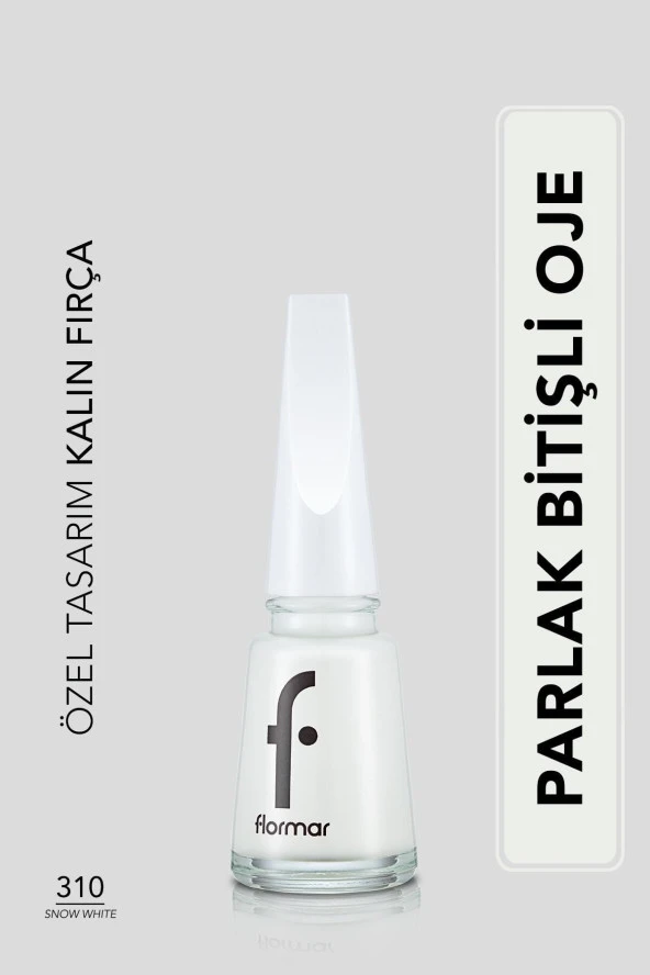 Parlak Oje (BEYAZ) - Nail Enamel - 310 Snow White - 8682536035859 ürün görseli 1