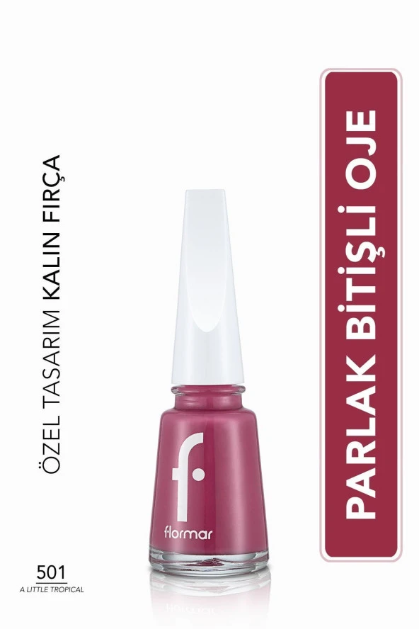 Parlak Oje (PEMBE) - Nail Enamel - 501 A Little Tropical - 8682536036337