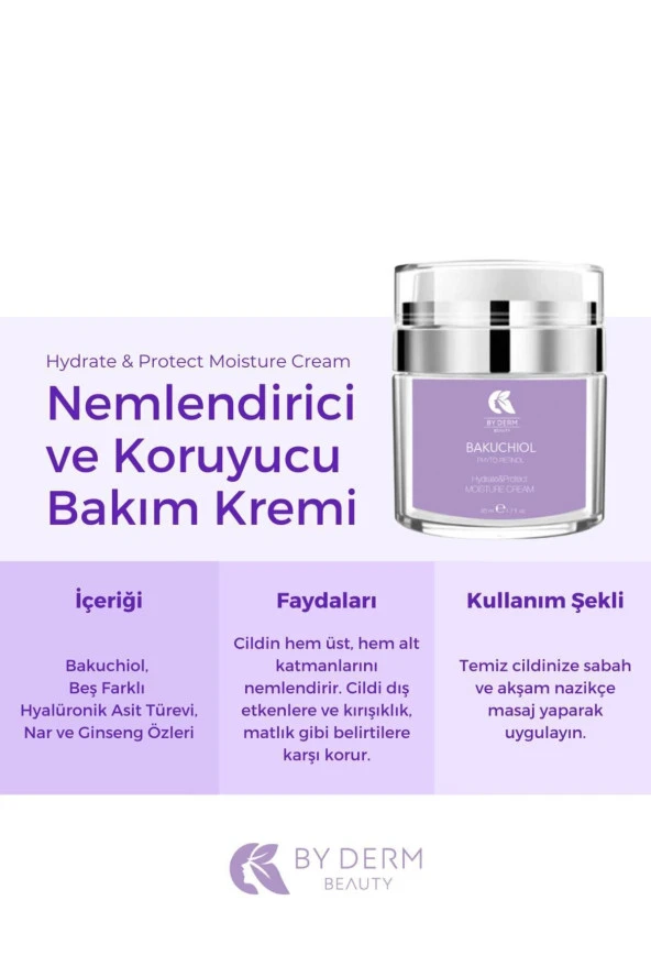 Bakuchiol Nemlendirici Ve Koruyucu Bakım Kremi - Hydrate & Protect Moisture Cream