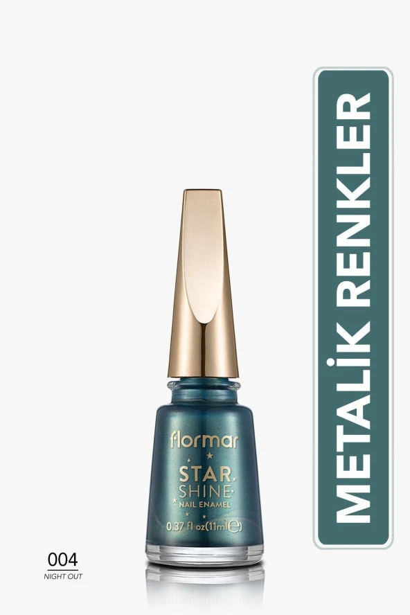 Metalik Parlak Oje - Star Shine Nail Enamel - 004 Nıght Out-8690604564149 - Resim 2