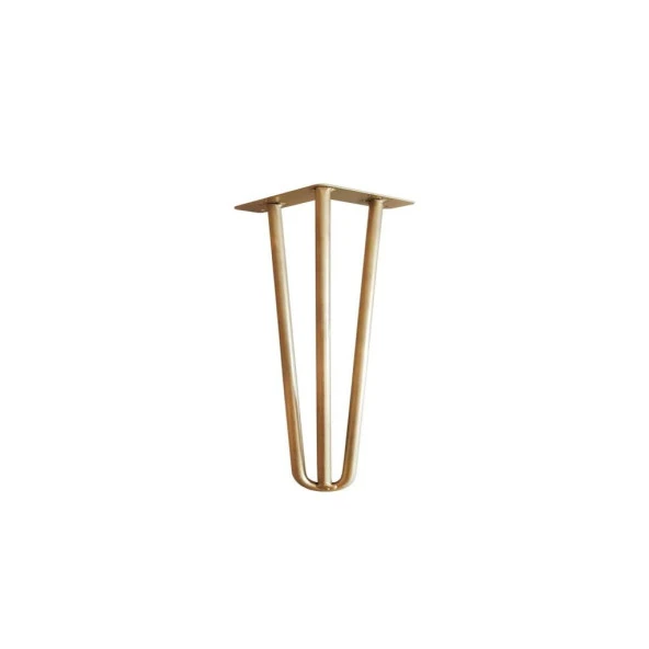 Dolap Sehpa Mobilya Ayakları İçin Metal Altın Renkli Firkete Takımı 25 Cm - Resim 2