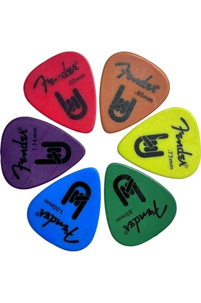 Midex PC-600X FNDR Yüksek Kalite Gitar Pena Full Paketi (6 Adet) ürün görseli 1