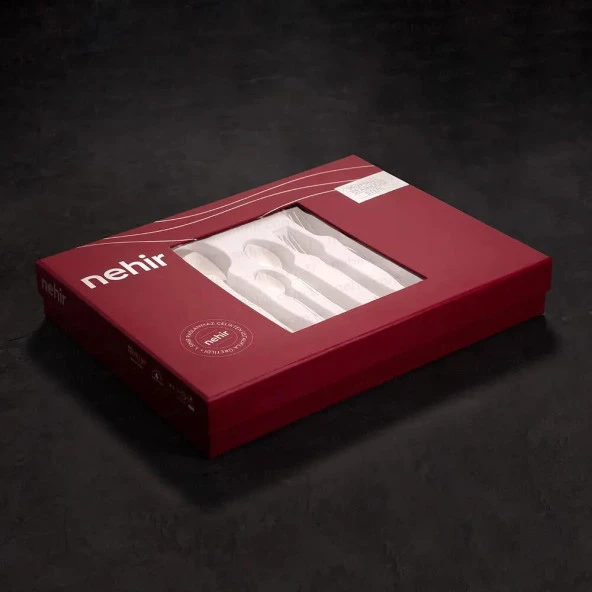 Nehir Lalezar Altın Saten 72 Parça Kutulu Çatal Kaşık Bıçak Takımı - 6