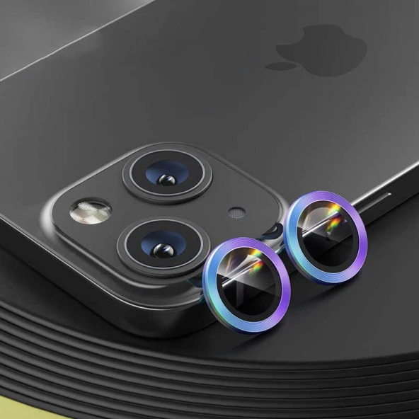 Apple iPhone 14 Plus Mercek Lens Kamera Koruyucu RENKLİ