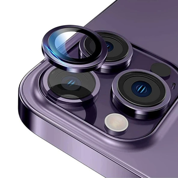 Apple iPhone 14 Pro Max Lens Kamera Koruyucu Mercek MOR - 2