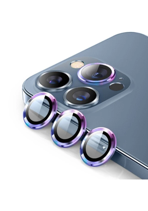 Apple iPhone 14 Pro Max Mercek Lens Kamera Koruyucu RENKLİ 9018000001283