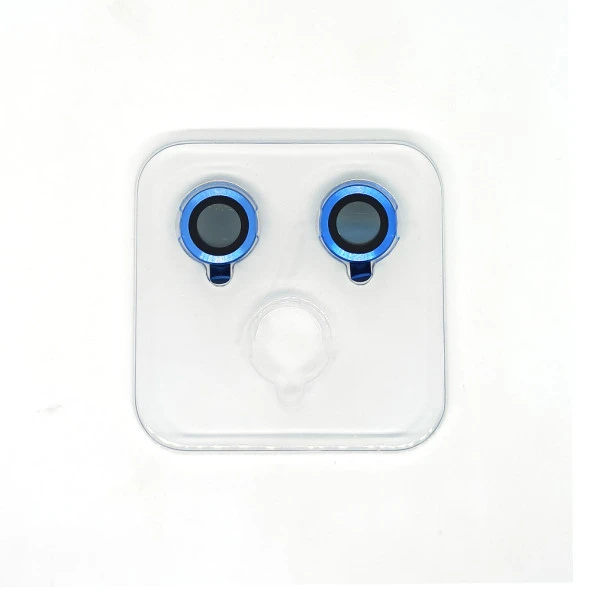 Apple iPhone 14 Plus Mercek Lens Kamera Koruyucu MAVİ - 2