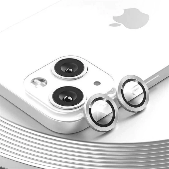 Apple iPhone 14 Plus Mercek Lens Kamera Koruyucu GRİ