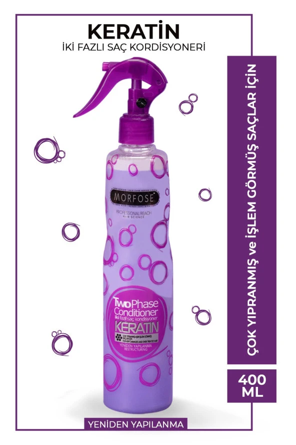 Keratin Içerikli Fön Suyu Mor 400 Ml