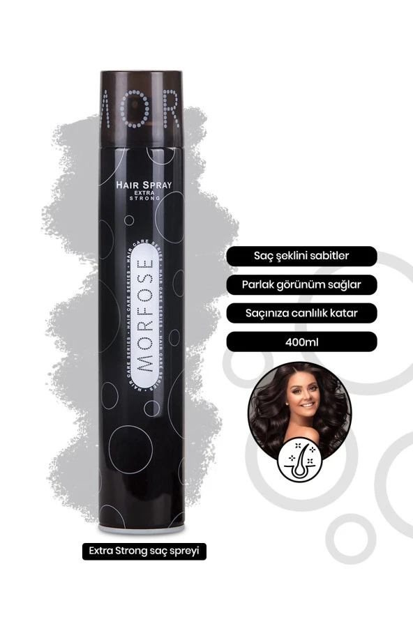 Saç Spreyi Extra Strong Siyah 400 Ml-ekstra Güçlü Kalıcı Tutuş - Resim 2