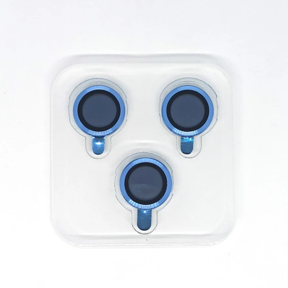 iPhone 13 Pro Max Kamera Koruyucu Mavi - 2