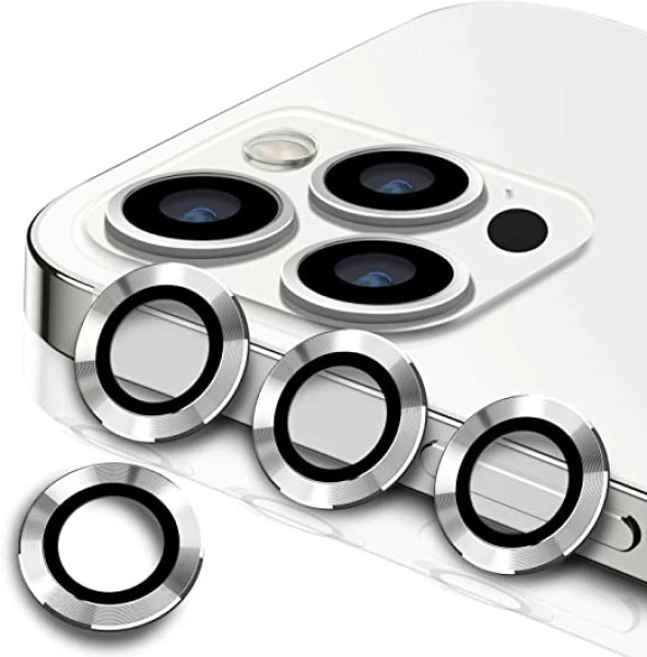 Apple iPhone 12 Pro Max Mercek Lens Kamera Koruyucu GRİ