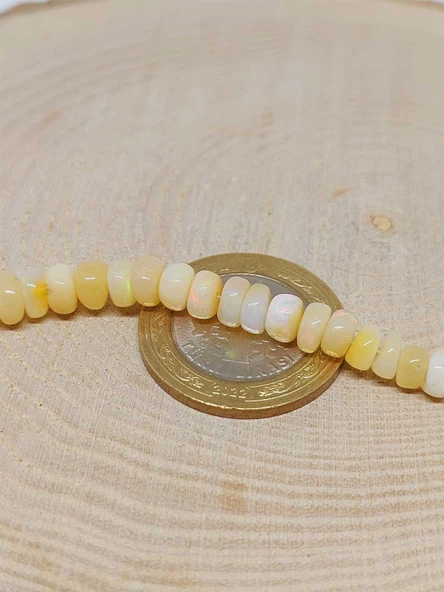 Etiyopya Opal Taşı Yansımalı Renkler Dizi 68 Karat (51262) - Resim 7