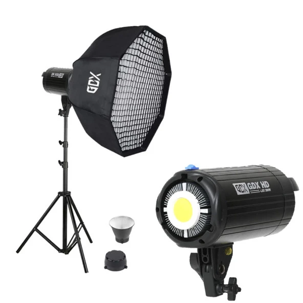 GDX HD-200W + 140 Octagon Gridli Softbox Bebek Çekim Seti