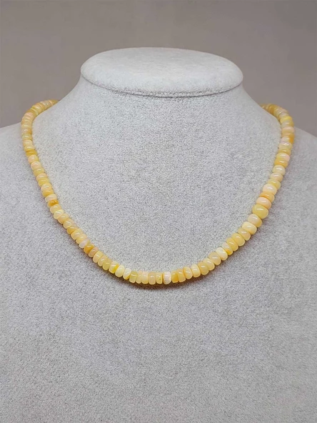 Etiyopya Opal Taşı Kolye Yansımalı Renkler 68 Karat Çelik Kapama (51262) - Resim 3